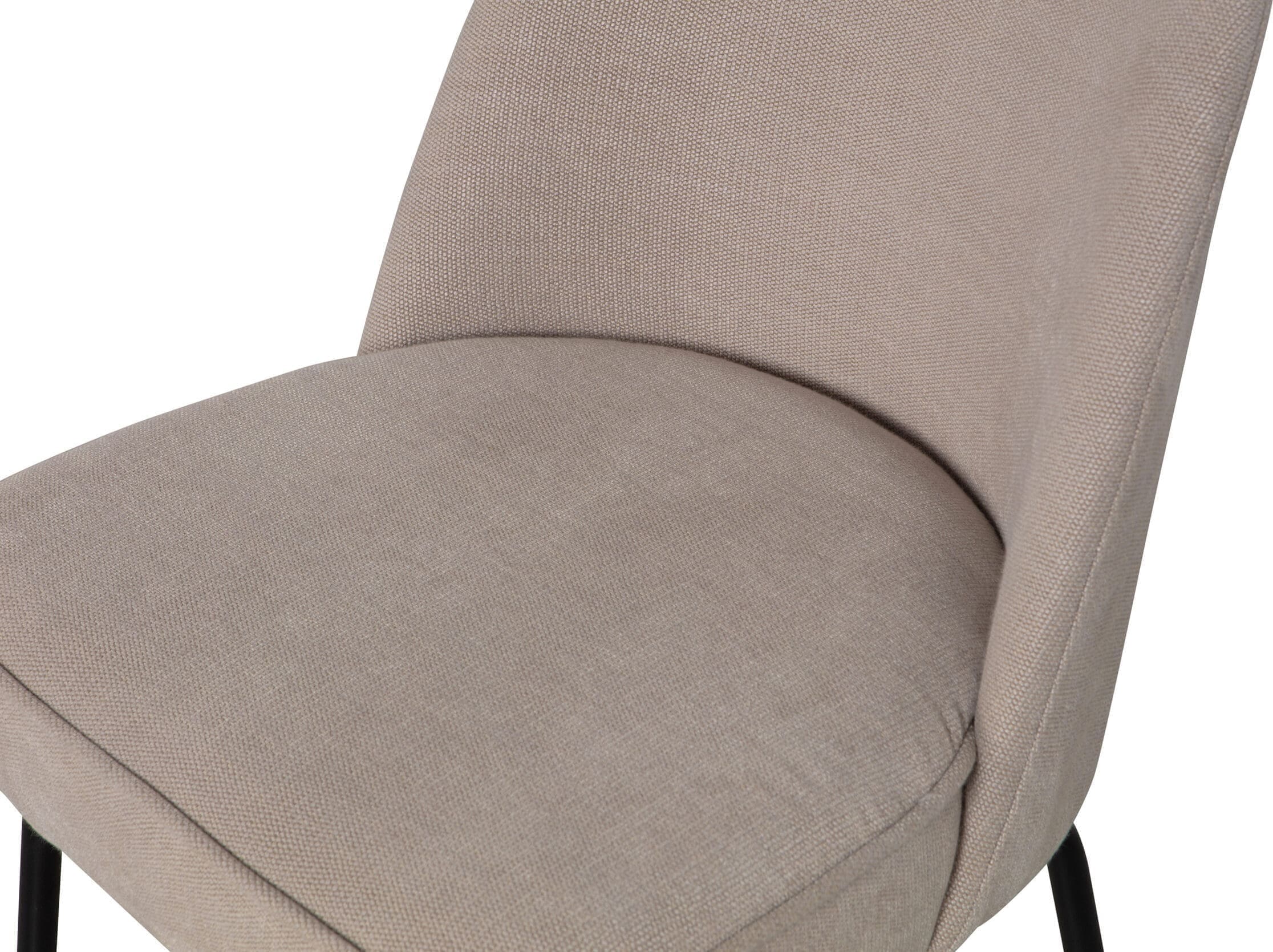 BePureHome Vogue Eetkamerstoel Geweven Stof Zand Beige|Bruin Eetkamerstoel