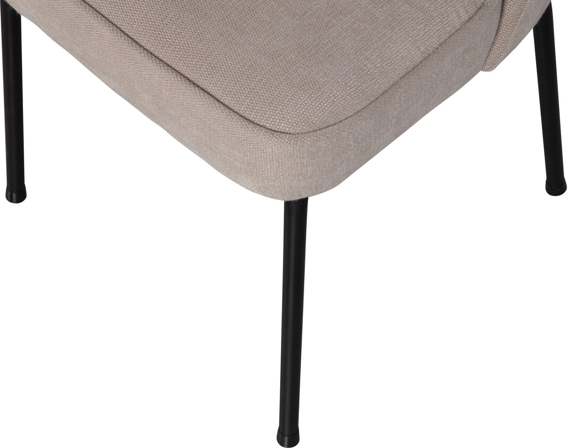 BePureHome Vogue Eetkamerstoel Geweven Stof Zand Beige|Bruin Eetkamerstoel