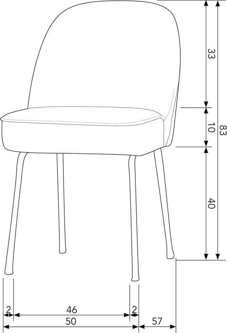 BePureHome Vogue Eetkamerstoel Geweven Stof Zand Beige|Bruin Eetkamerstoel