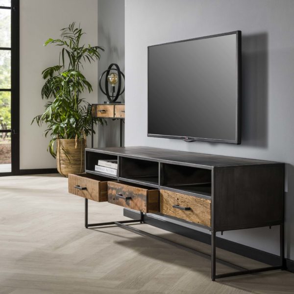 TV-meubel 3L Blend - Robuust Hardhout Bullcraft Tv-meubell|Tv-dressoir 2403/20