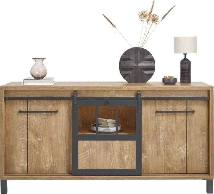 Profijt Meubel Dressoir Alva Bruin|Naturel Dressoir