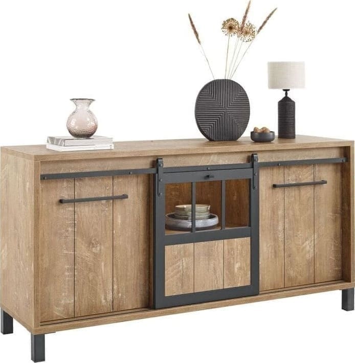 Profijt Meubel Dressoir Alva Bruin|Naturel Dressoir