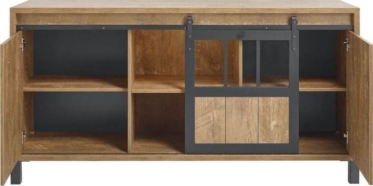Profijt Meubel Dressoir Alva Bruin|Naturel Dressoir
