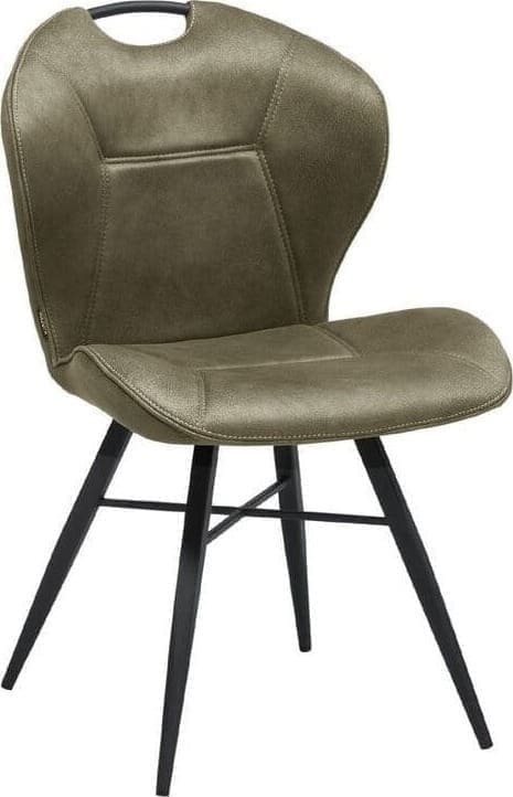 Pronto Wonen Eetkamerstoel Loana microvezel moss Groen Eetkamerstoel