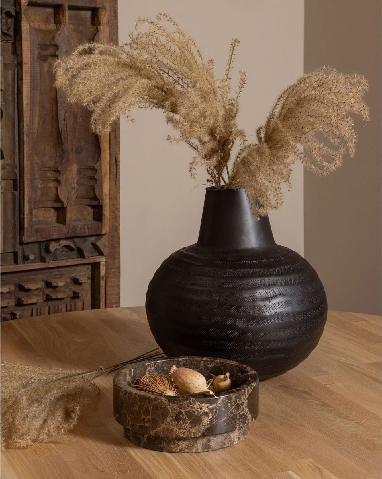 WOOOD Rhonda Eettafel Ø129cm Eiken Naturel Naturel