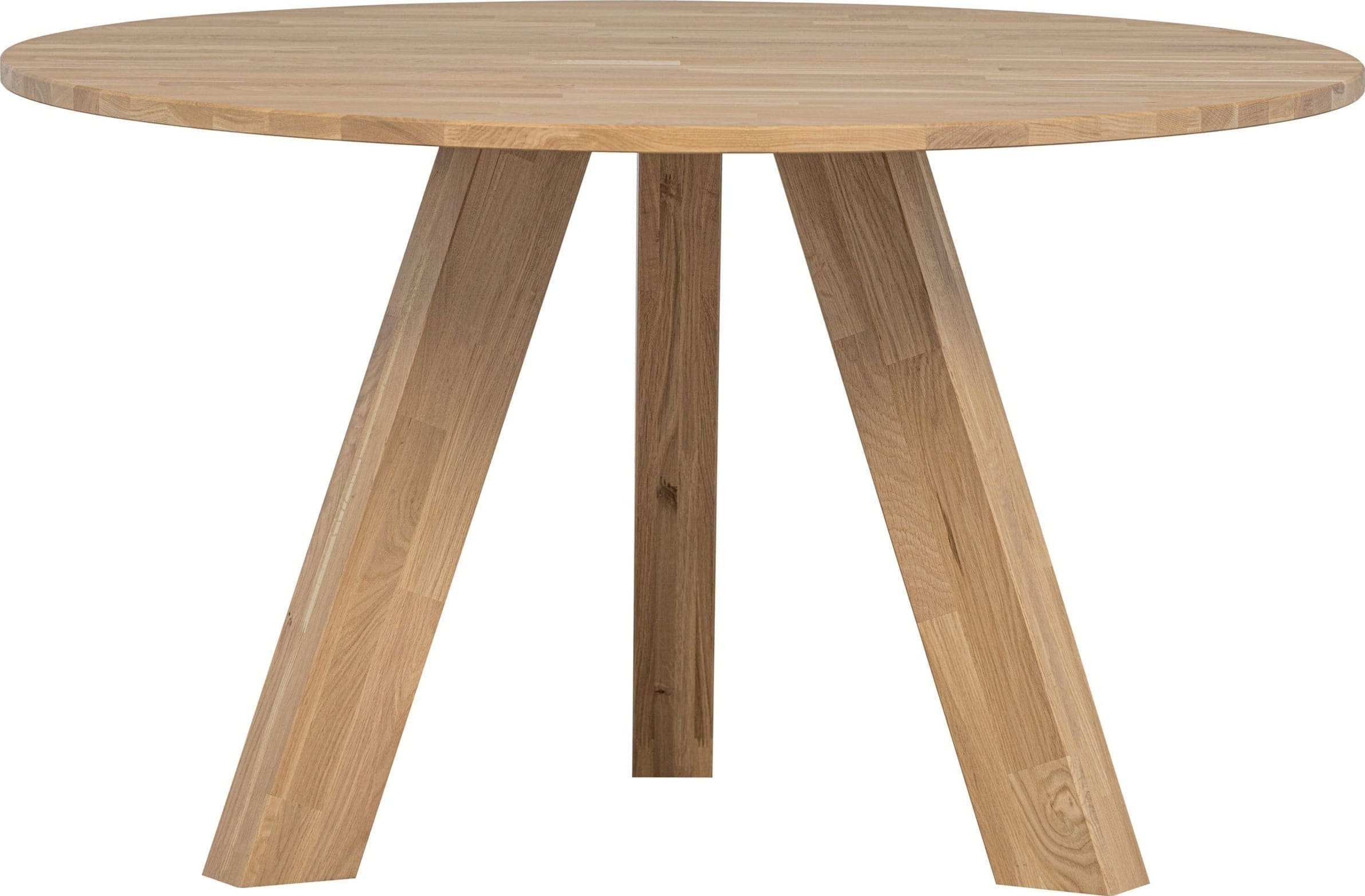 WOOOD Rhonda Eettafel Ø129cm Eiken Naturel Naturel