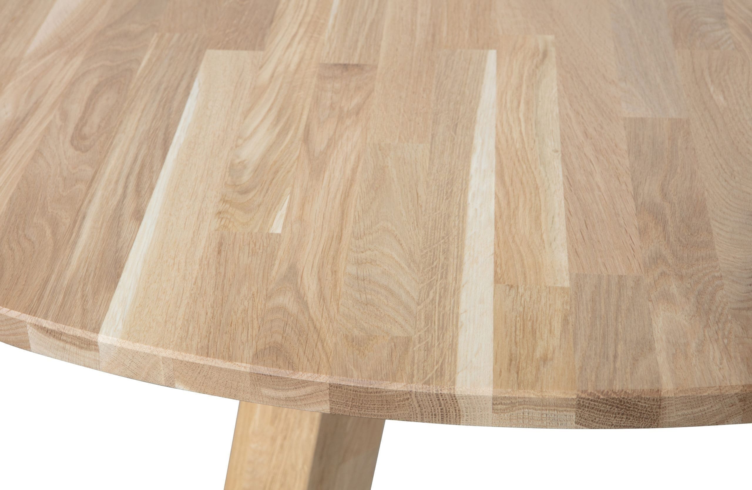 WOOOD Rhonda Eettafel Ø129cm Eiken Naturel Naturel