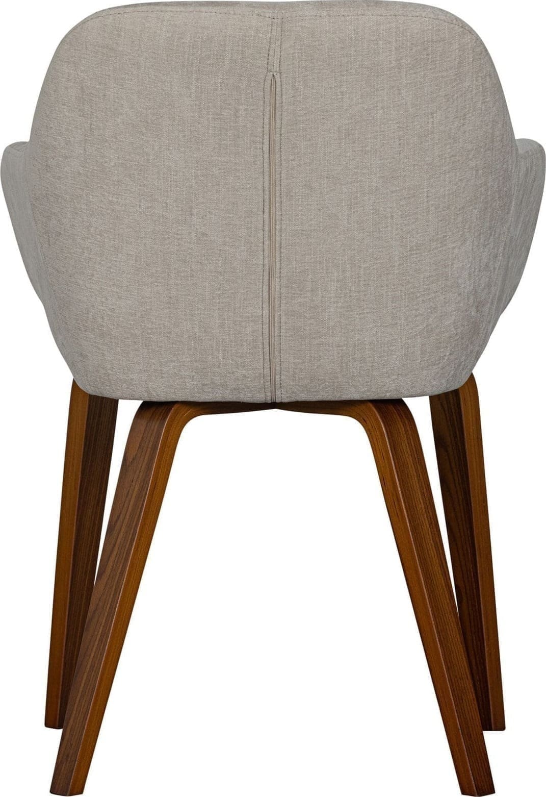 vtwonen Base Eetkamerstoel Fluweel Melange Zand Beige|Bruin Eetkamerstoel