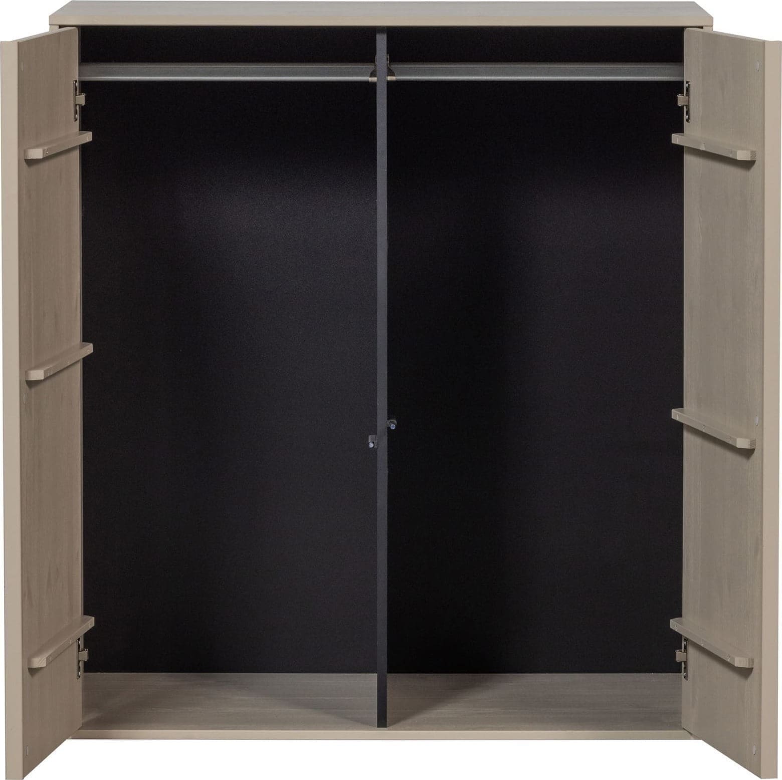vtwonen Daily Closet Double 110x100cm Grenen Dakargrau Grijs Kast