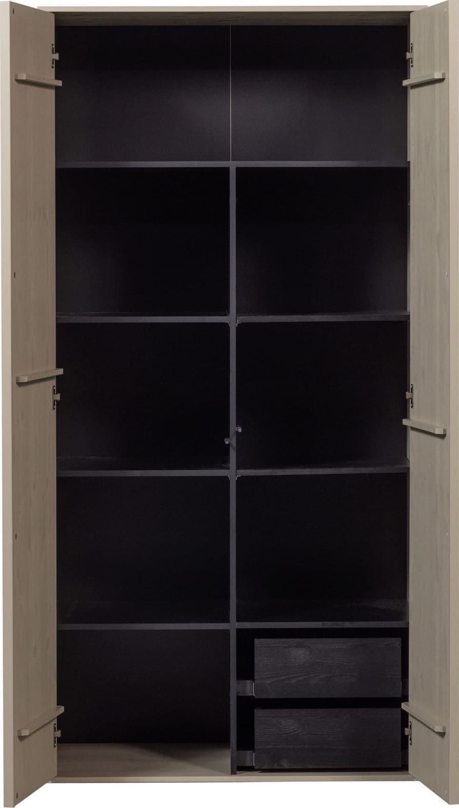 vtwonen Daily Closet Double 200x100cm Grenen Dakargrau Grijs Kast