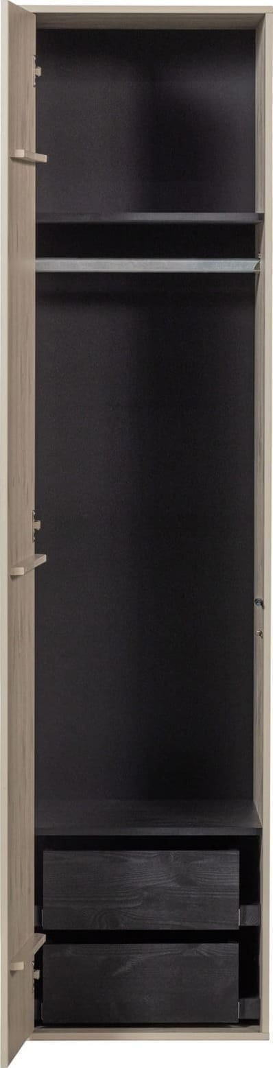 vtwonen Daily Closet Single 200x50cm Grenen Dakargrau Grijs Kast