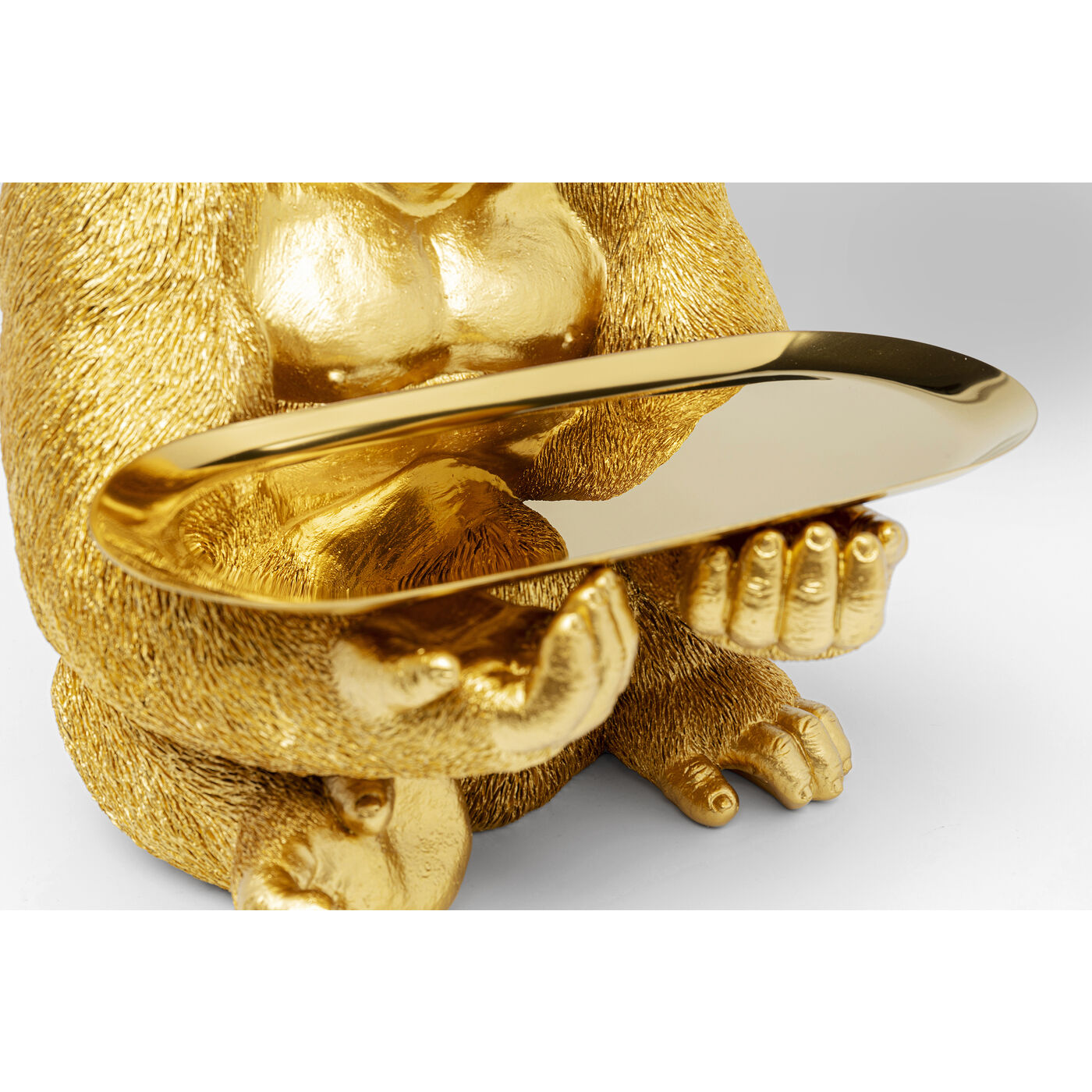 Karé Design - Beeld Gorilla Butler - goud - H 37 cm