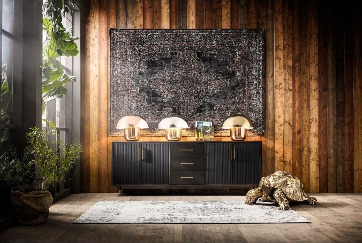 Beeld Turtle Gold Big Kare Design Beeld 30142