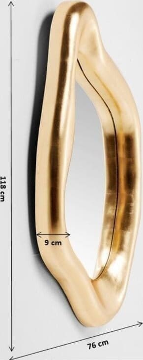 Spiegel Hologram Gold 119x76cm Kare Design Spiegel 83206