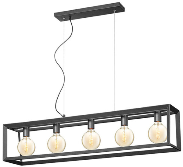 LABEL51 Hanglamp Tetto - Zwart - Metaal Zwart Hanglamp