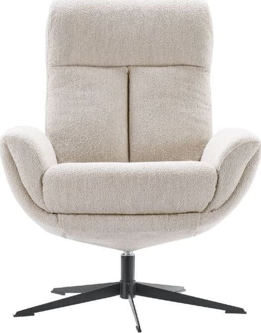 Profijt Meubel Draaifauteuil Langley beige Beige|Wit Draaifauteuil
