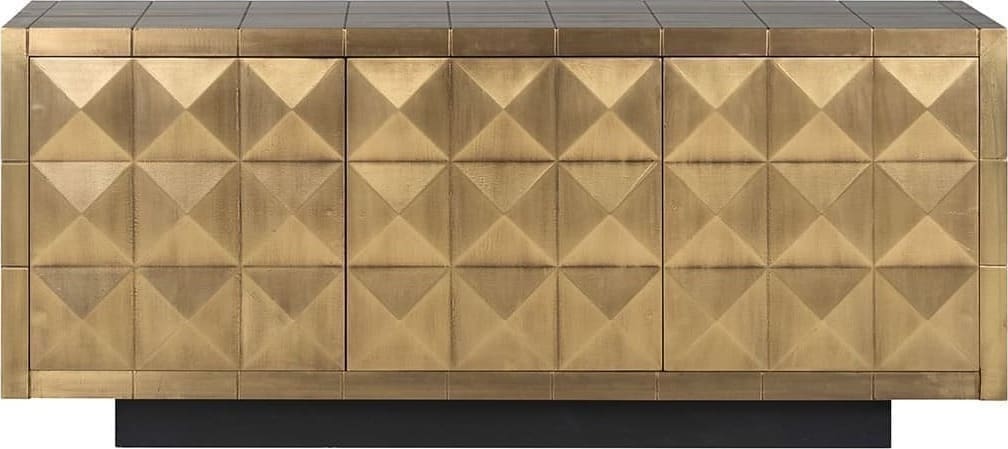Richmond Interiors Dressoir Collada 3-deuren Goud Dressoir