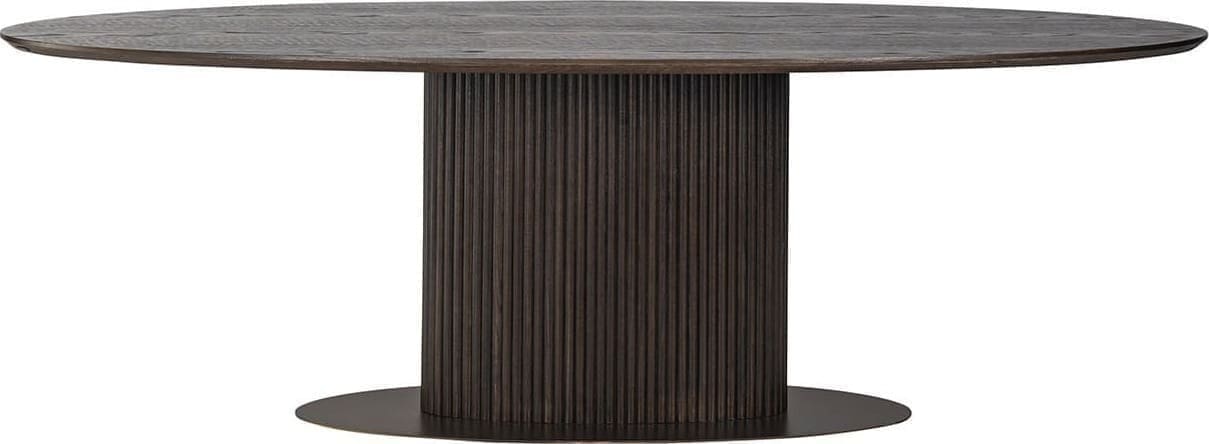 Richmond Interiors Eettafel Luxor ovaal 300 Bruin Eettafel