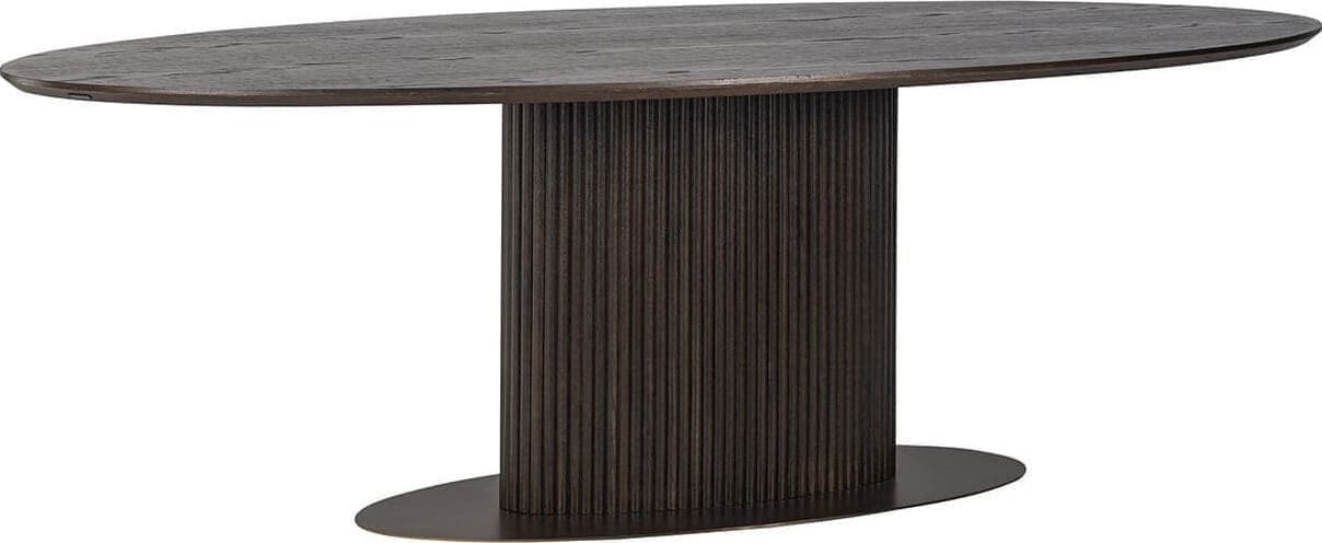 Richmond Interiors Eettafel Luxor ovaal 300 Bruin Eettafel