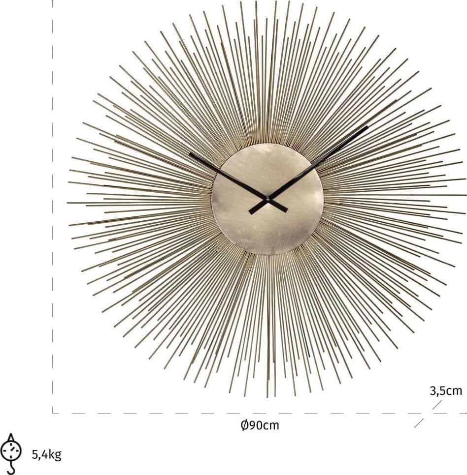 Richmond Interiors Klok Chasin Goud Woonaccessoire