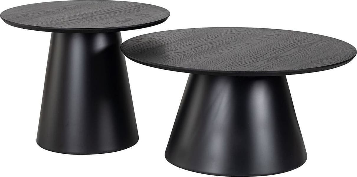 Richmond Interiors Salontafel Jazz set van 2 Zwart Salontafel