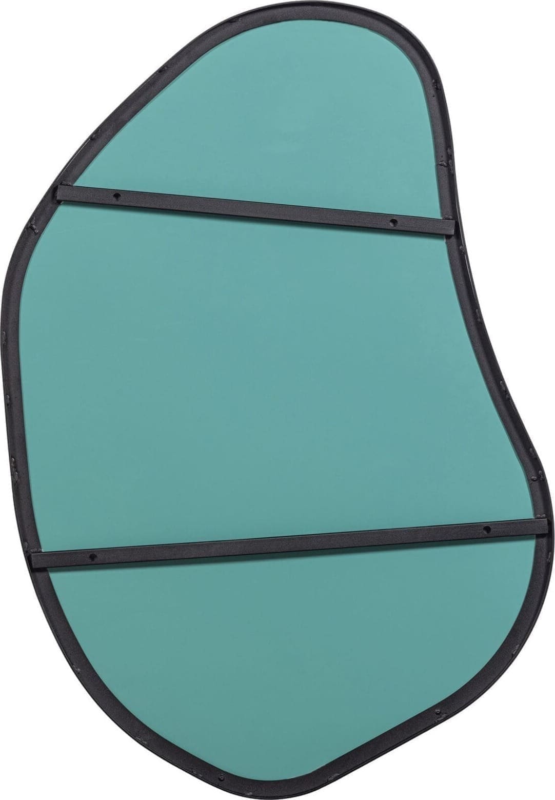 WOOOD Romee Organische Spiegel Metaal Zwart 100x70cm Zwart Spiegel