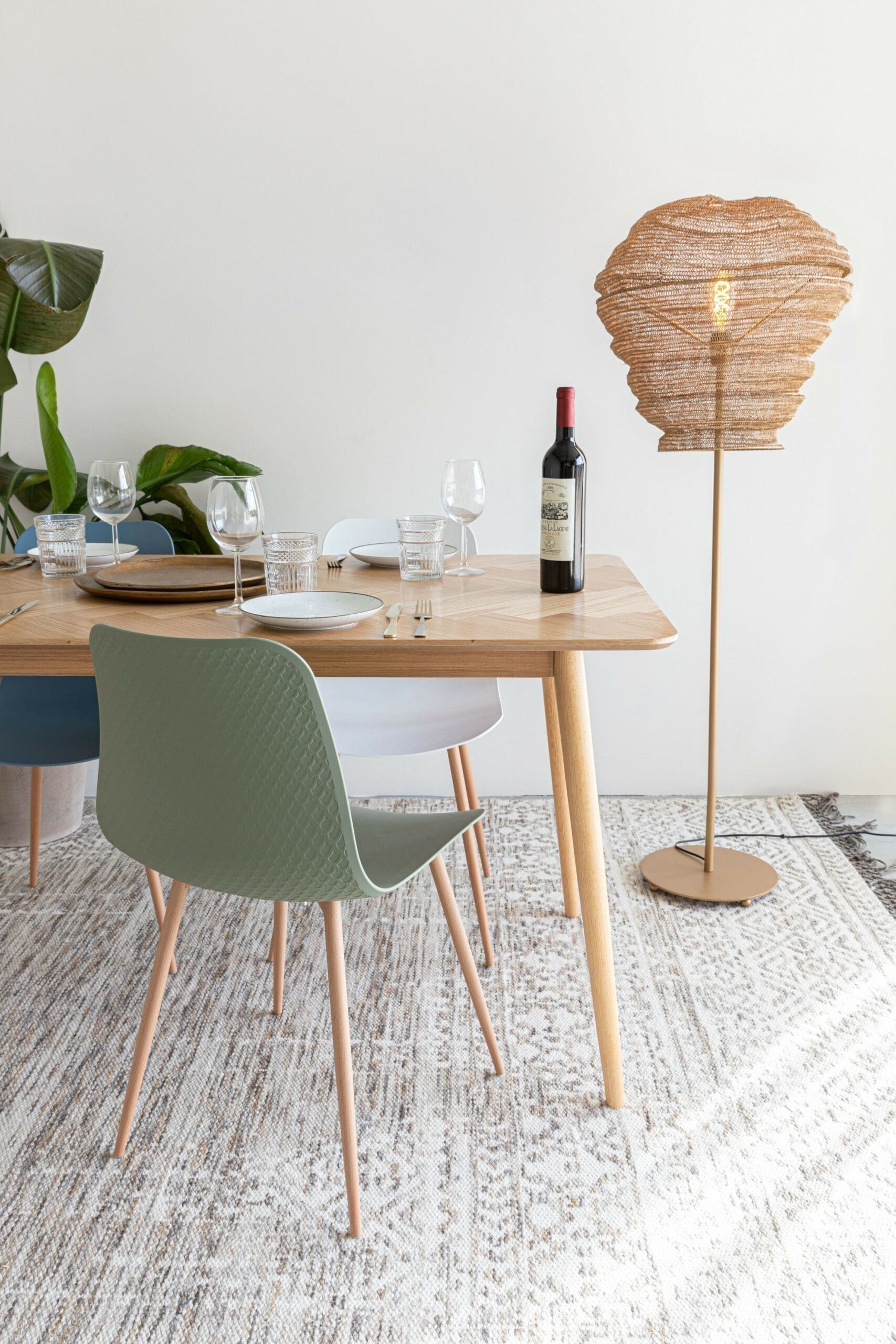 Tafel Fabio 160x80 Natural White Label Living ZVR2100143