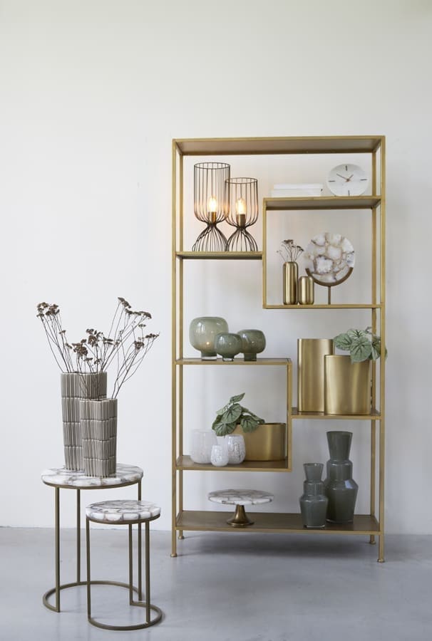 Bijzettafel Axat - Agaat Antiek Brons Light & Living Bijzettafel 6748618