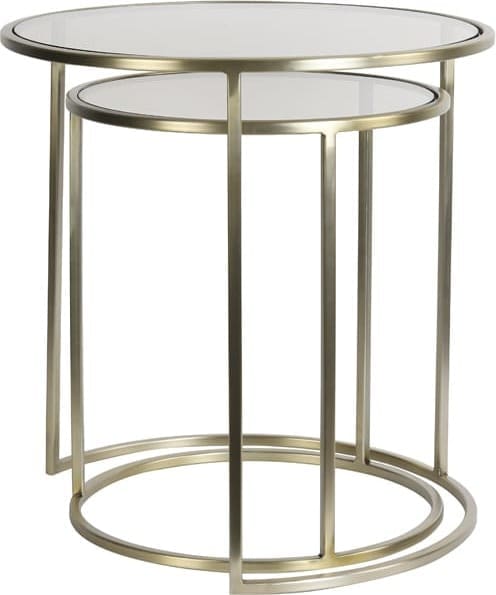 Bijzettafel Duarte - Gls Bruin+licht Goud Light & Living Bijzettafel 6724998