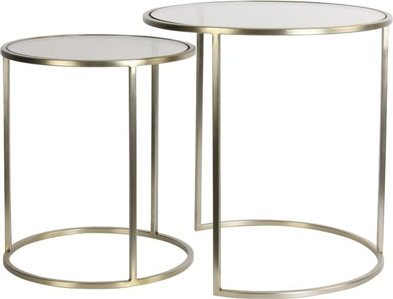 Bijzettafel Duarte - Gls Bruin+licht Goud Light & Living Bijzettafel 6724998