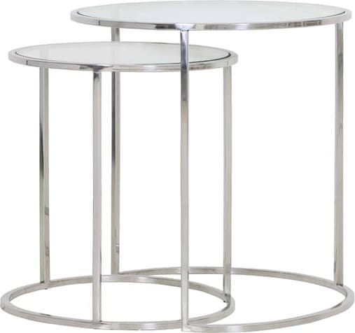 Bijzettafel Duarte - Nikkel+glas Light & Living Bijzettafel 6724919