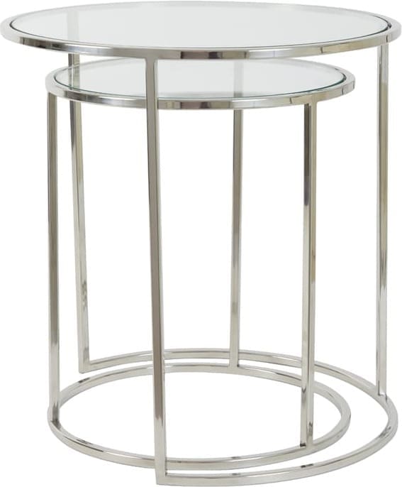 Bijzettafel Duarte - Nikkel+glas Light & Living Bijzettafel 6724919