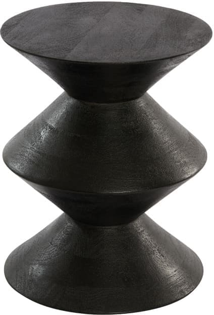 Bijzettafel Larus - Mango Hout Mat Zwart Light & Living Bijzettafel 6783612
