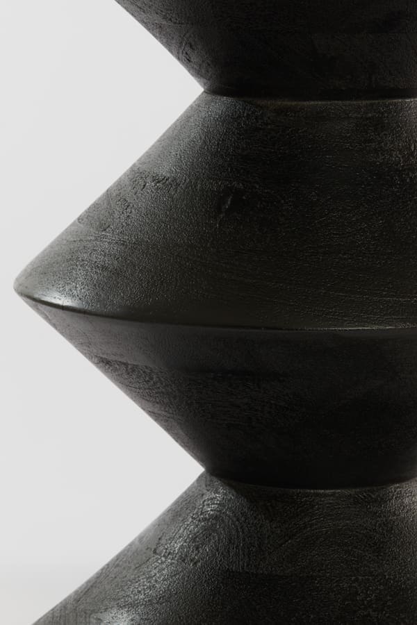 Bijzettafel Larus - Mango Hout Mat Zwart Light & Living Bijzettafel 6783612