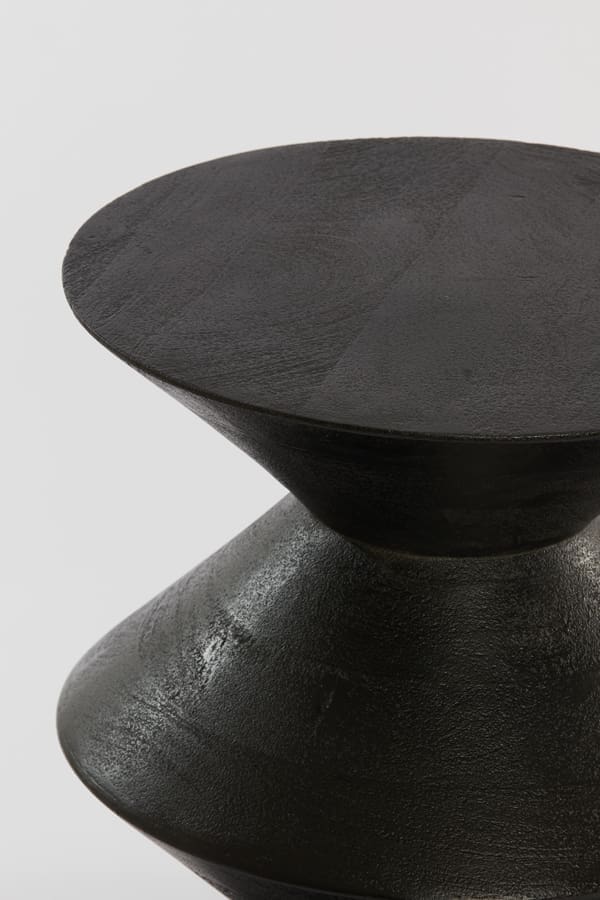 Bijzettafel Larus - Mango Hout Mat Zwart Light & Living Bijzettafel 6783612