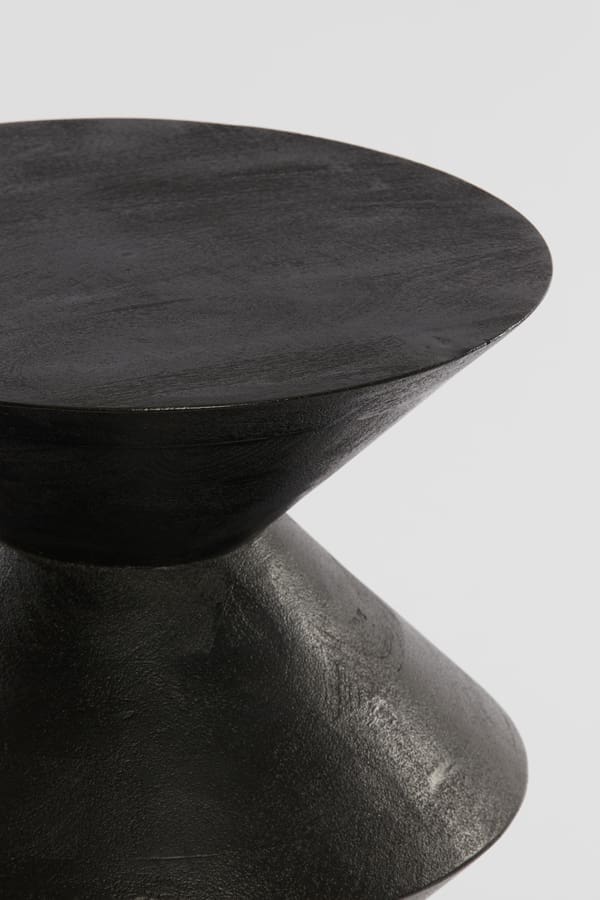Bijzettafel Larus - Mango Hout Mat Zwart Light & Living Bijzettafel 6783712