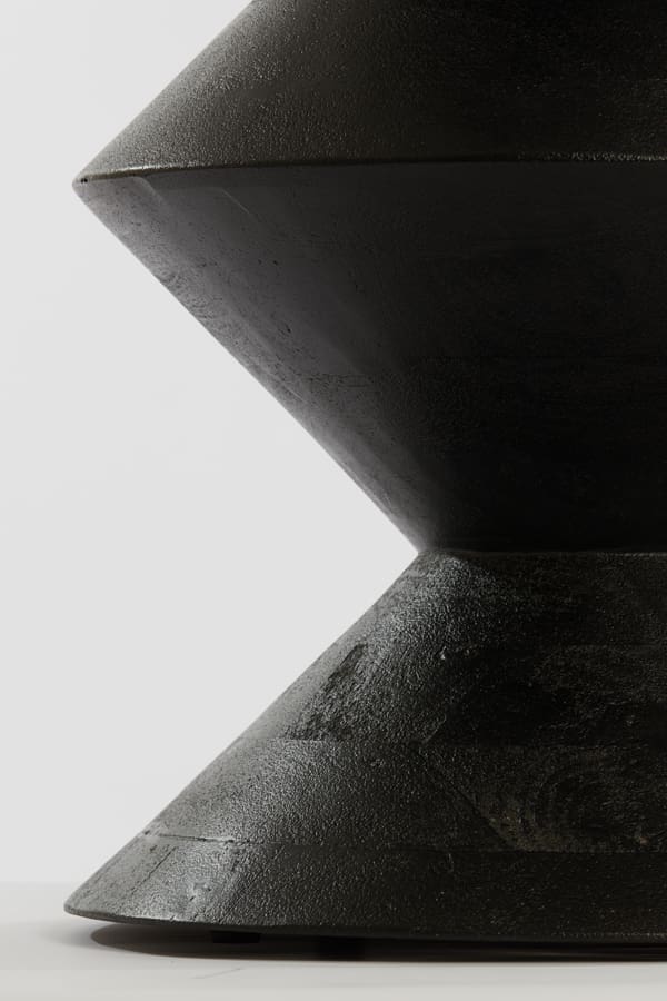 Bijzettafel Larus - Mango Hout Mat Zwart Light & Living Bijzettafel 6783712