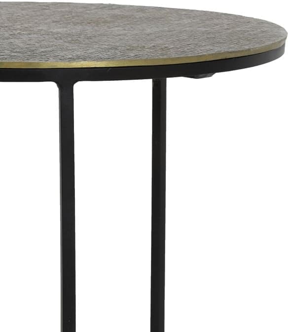 Bijzettafel Rengo - Relief Antiek Brons Light & Living Bijzettafel 6739018