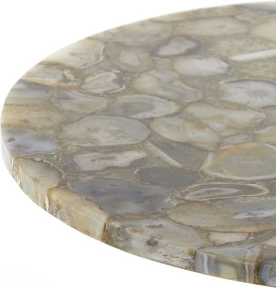 Bijzettafel Rickerd - Geel Agaat+antiek Brons Light & Living Bijzettafel 6765360