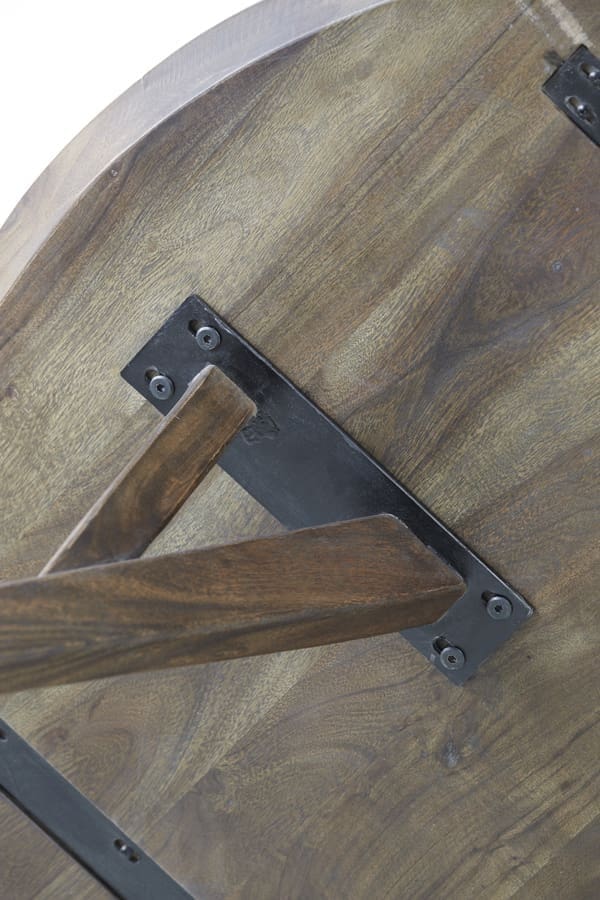 Eettafel Quenza - Acacia Hout Donker Bruin Light & Living Eettafel 6774684