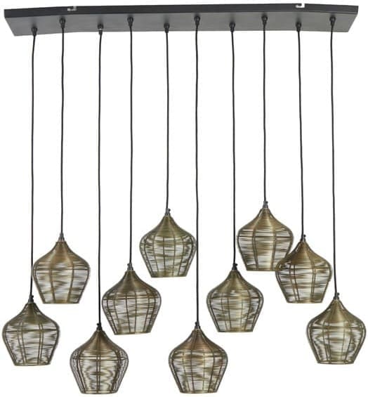 Hanglamp Alvaro - Antiek Brons Light & Living Hanglamp 2956918