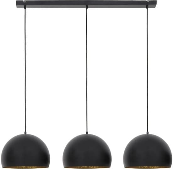 Hanglamp Jaicey - Mat Zwart-goud Light & Living Hanglamp 2908812