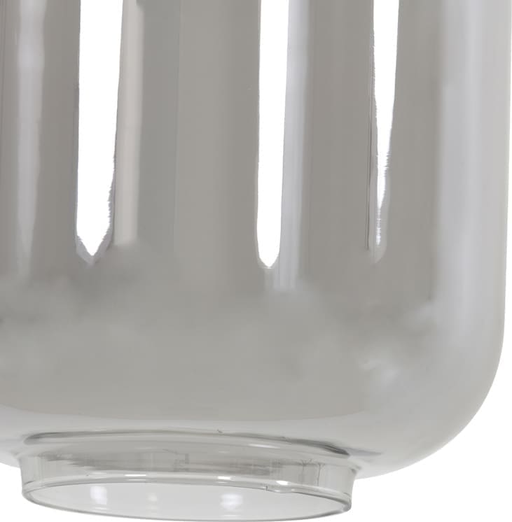 Hanglamp Lekar - Antiek Brons+smoke Glas Light & Living Hanglamp 2946284
