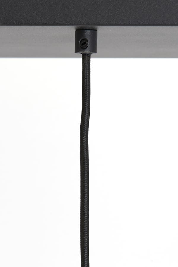 Hanglamp Lekar - Zwart+smoke Glas Light & Living Hanglamp 2946212