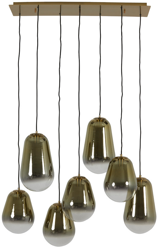 Hanglamp Maeve - Glas Goud-helder+goud Light & Living Hanglamp 2966112
