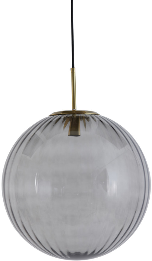 Hanglamp Magdala - Glas Licht Grijs+goud Light & Living Hanglamp 2957427