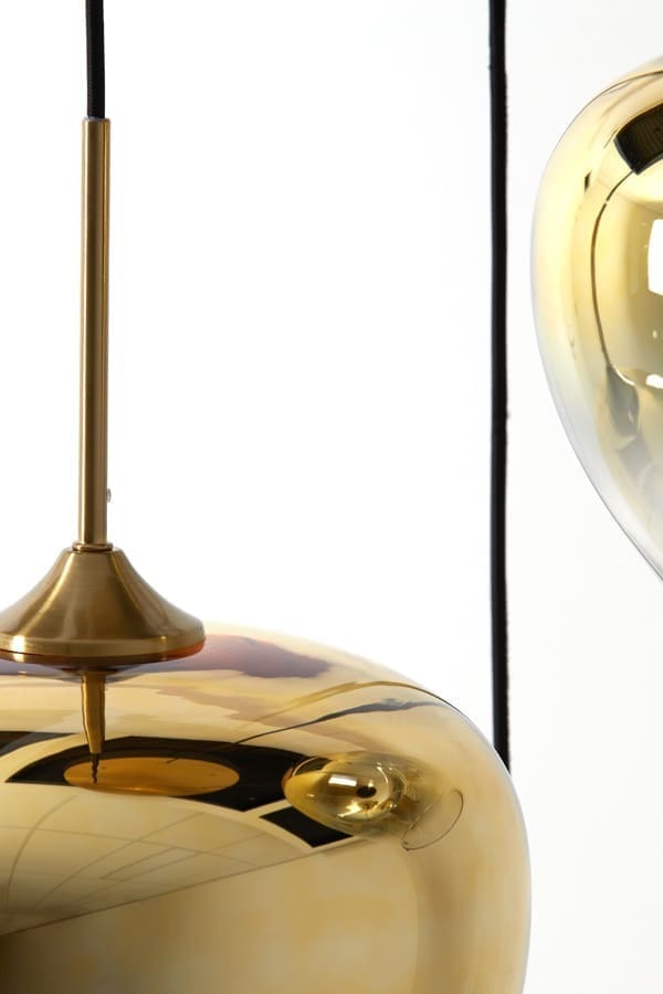 Hanglamp Mayson - Glas Goud-helder+goud Light & Living Hanglamp 2958685