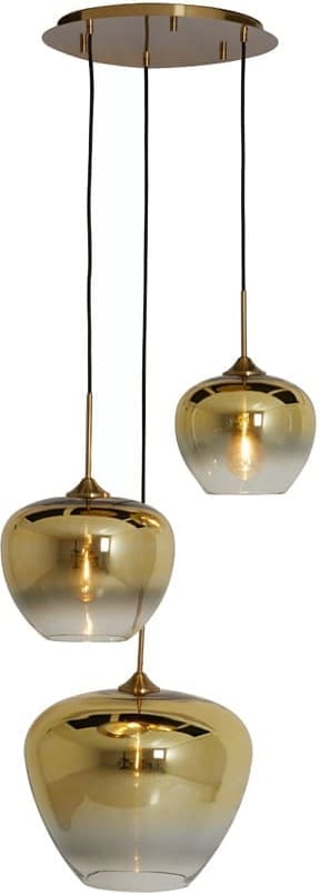 Hanglamp Mayson - Glas Goud-helder+goud Light & Living Hanglamp 2958685