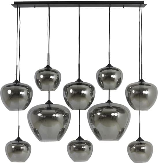 Hanglamp Mayson - Smoke Glas-mat Zwart Light & Living Hanglamp 2952527