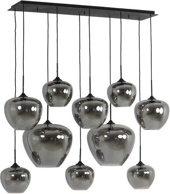 Hanglamp Mayson - Smoke Glas-mat Zwart Light & Living Hanglamp 2952527